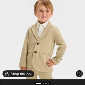 Cat and Jack Toddler Bots Knit Tan Blazer